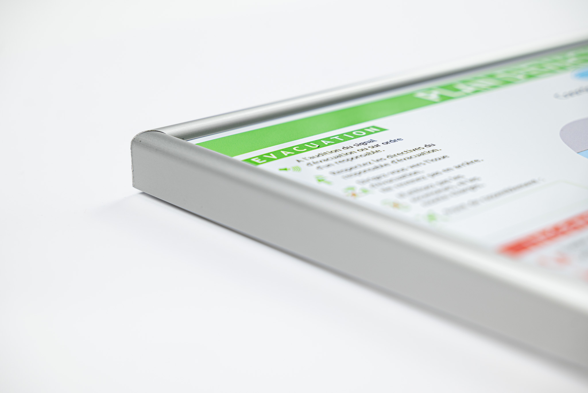 Cadre aluminium gris classique